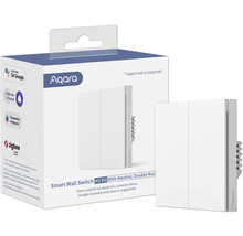 Aqara Smart Wall Switch H1 EU avec neutre, double interrupteur et emballage