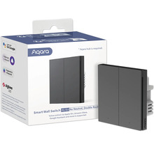 Aqara Smart Wall Switch H1 EU sans neutre, double interrupteur, en emballage et individuel