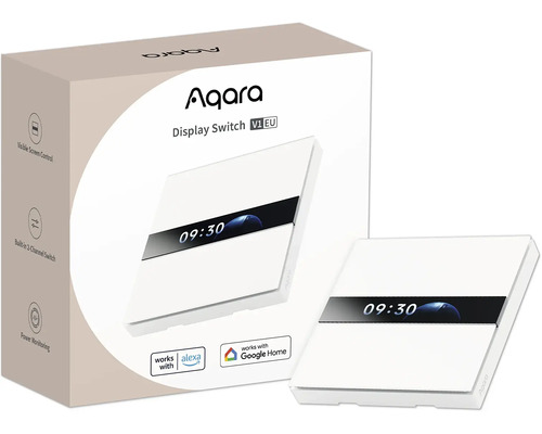 Aqara Display Schalter V1 EU mit sichtbarer Bildschirmsteuerung und Energiemonitoring