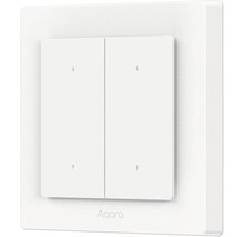 Aqara Logo. Doppelter Wandschalter.