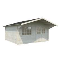 Holzgartenhaus mit Fenster und Doppeltür