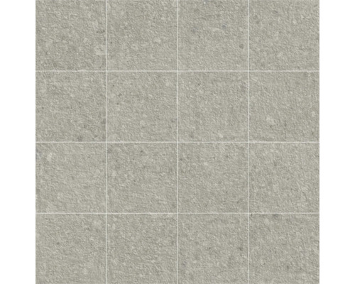 Disposition de seize carreaux de sol avec structure en pierre