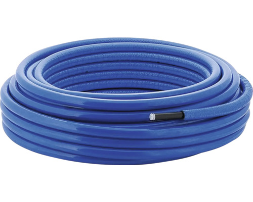 Câble chauffant bleu pour l'extérieur enroulé