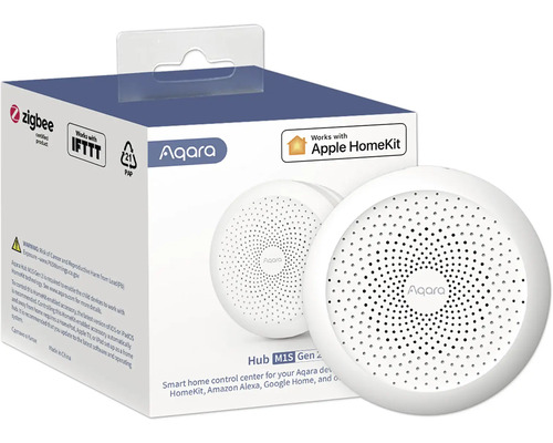 Aqara Hub centrale M1S Gen2 EU Aqara Hub M1S Gen 2 centrale de commande Smart Home avec certification Zigbee et support Apple HomeKit