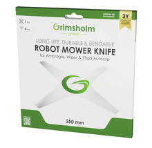 Lame de robot tondeuse Grimsholm Green 250 mm, une lame et quatre vis