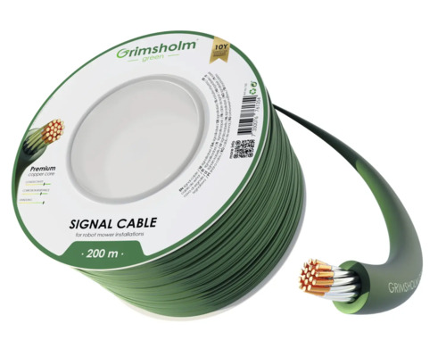 Begrenzungsdraht Premium (Kupferkern), 200 m Grimsholm Green Signalkabel für Robotermäherinstallationen, 200 Meter