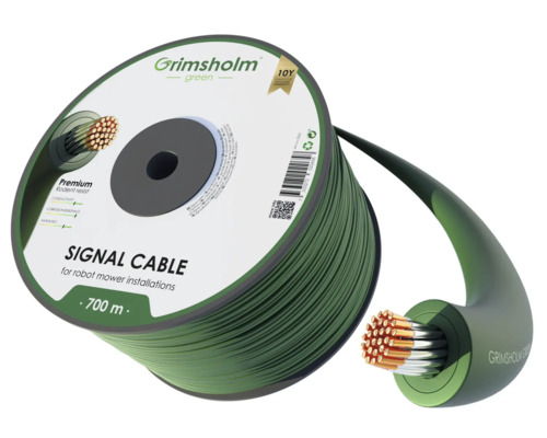 Begrenzungsdraht Premium (Kupferkern) 3,45 mm Nagetier Wiederstand, 700m Grimsholm Green Signalkabel für Robotermäher, 700 Meter Rolle