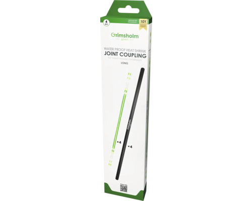 Connecteur long résistant à l'eau, 4 pièces Grimsholm Joint Coupling dans une boîte, étanche, thermorétractable, pour robot tondeuse, 4 pièces
