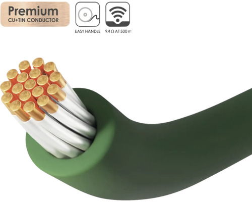 Câble électrique avec conducteur cuivre-étain et manipulation facile