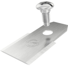 Lame trapèze avec vis de fixation
