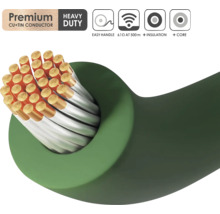 Querschnitt eines Elektrokabels mit Kupfer-Zinn-Leiter, einfacher Handhabung, Isolierung und Kern