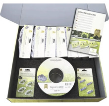 Kit de câbles de signalisation Grimsholm avec connecteurs et accessoires dans un emballage ouvert