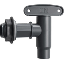 Robinet de vidange en plastique avec poignée rotative pour l'arrêt