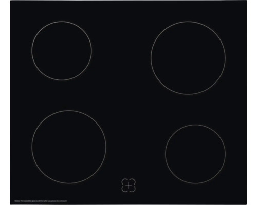 Glaskeramikkochfeld mit vier Kochzonen