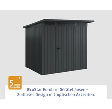 EcoStar Euroline Gerätehaus mit fünf Jahren Garantie