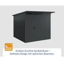 EcoStar Euroline Gerätehaus mit fünf Jahren Garantie