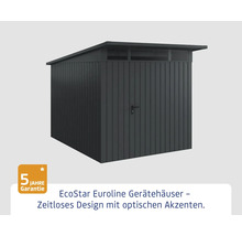 EcoStar Euroline Gerätehaus mit Flachdach und Seitentür