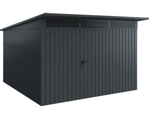 Metall Geräteschuppen mit Pultdach und Tür