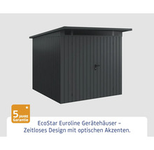 EcoStar Euroline Gerätehaus mit Flachdach und Tür