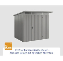 EcoStar Gerätehaus mit Pultdach und Tür