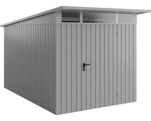 Armoire de jardin en métal avec porte et imposte