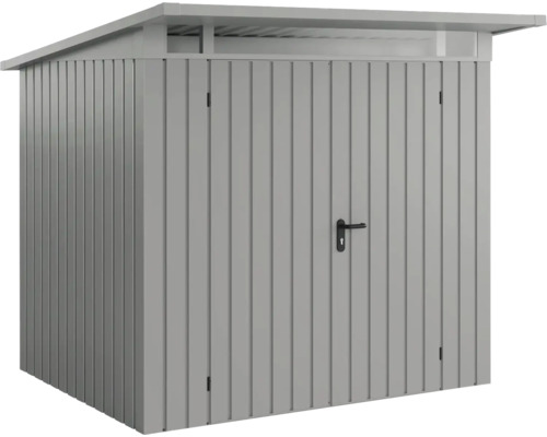 Metall Gerätehaus mit Doppeltür und Pultdach