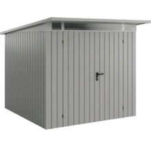 Abri de jardin en métal avec porte et lanterneau