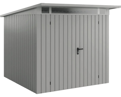 Abri de jardin en métal avec porte et lanterneau