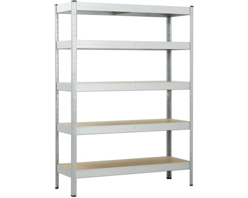 Étagère métallique avec cinq tablettes