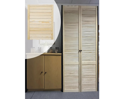 Portes en bois avec lamelles pour armoires
