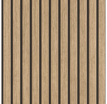 Panneau mural en bois avec des lattes verticales pour le revêtement mural