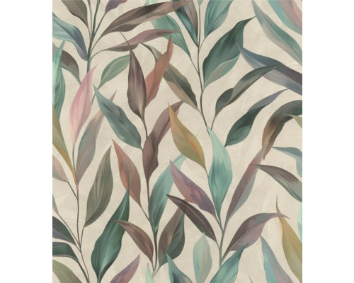 Papier peint avec motif de feuilles