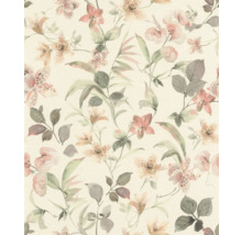 Papier peint floral avec motif floral et feuilles