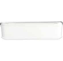 Weisse Vorratsdose mit transparentem Deckel