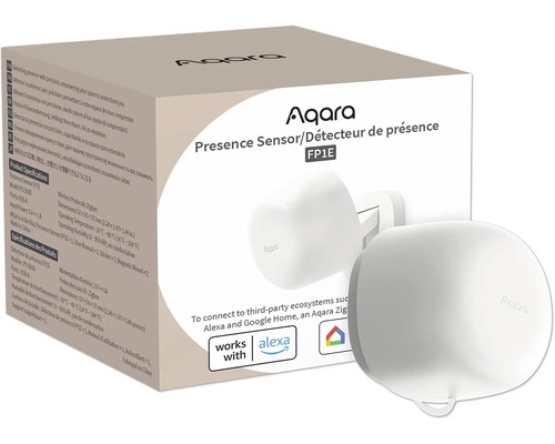 Aqara Präsenzsensor FP1E Aqara Presence Sensor FP1E mit Verpackung, kompatibel mit Alexa und Google Home
