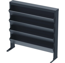 Vue d'une clôture à lamelles