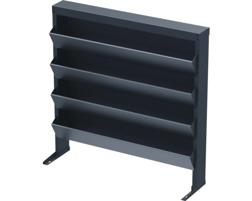 Vue d'une clôture à lamelles