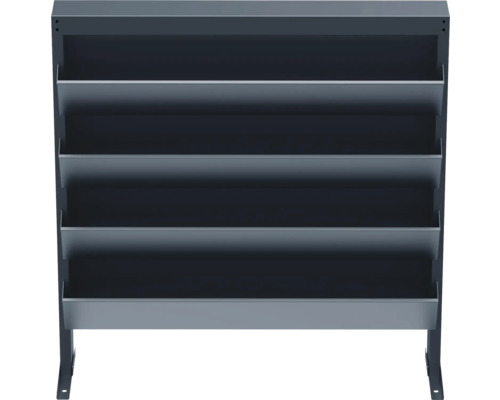 Étagère métallique avec cinq tablettes de rangement