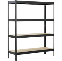 Metallregal mit vier Regalböden für Lager und Werkstatt