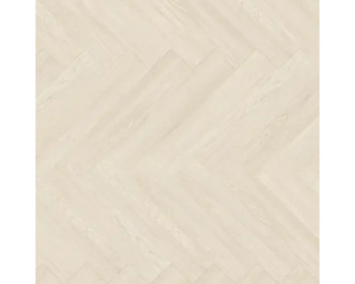 Hellfarbiger Bodenbelag im Fischgrätmuster