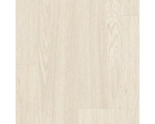 Sol stratifié clair avec aspect bois.