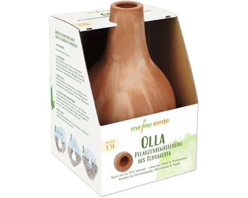 Bewässerungssystem meine ernte Olla Tonkrugbewässerung, wassersparend, zuverlässig,bedarfsgerecht und ohne Strom oder Technik Olla Pflanzenbewässerung aus Terrakotta in Verpackung