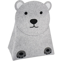 Panier de rangement en feutre en forme d'ours