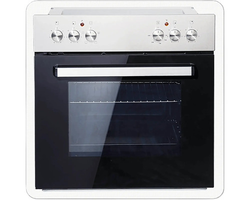 Cuisinière électrique avec plaque vitrocéramique et boutons de commande