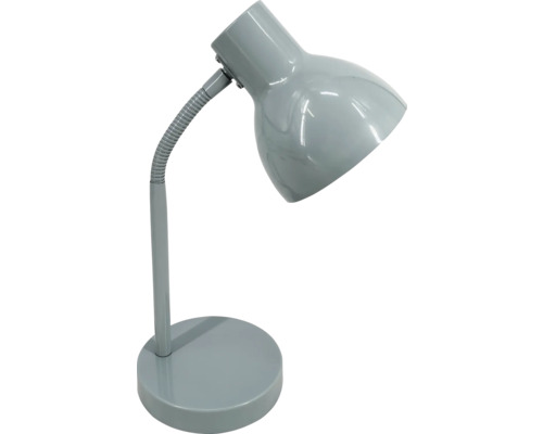 Graue Schreibtischlampe mit flexiblem Arm