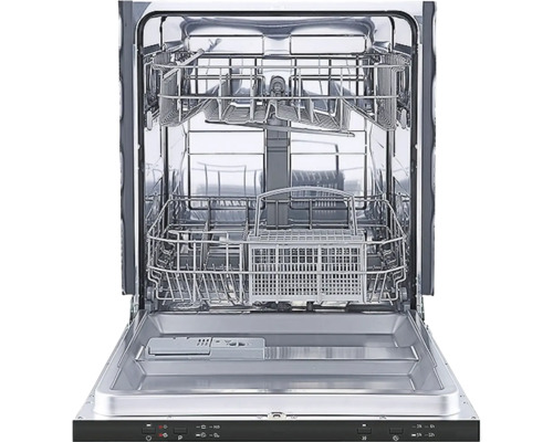 Offener Geschirrspüler mit Geschirrkörben