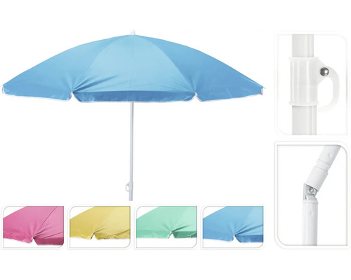 Strandsonnenschirm mit Knickgelenk und verschiedenen Farboptionen