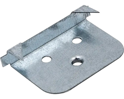 Fixation métallique avec trous pour vis