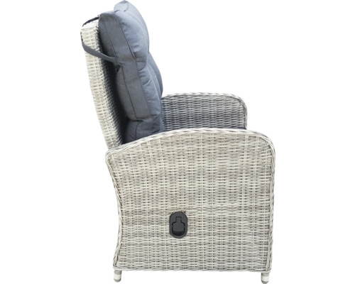 Fauteuil de jardin en rotin avec rembourrage