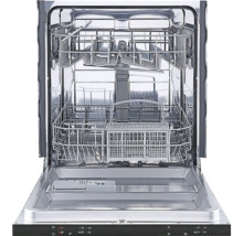 Lave-vaisselle ouvert avec intérieur en métal